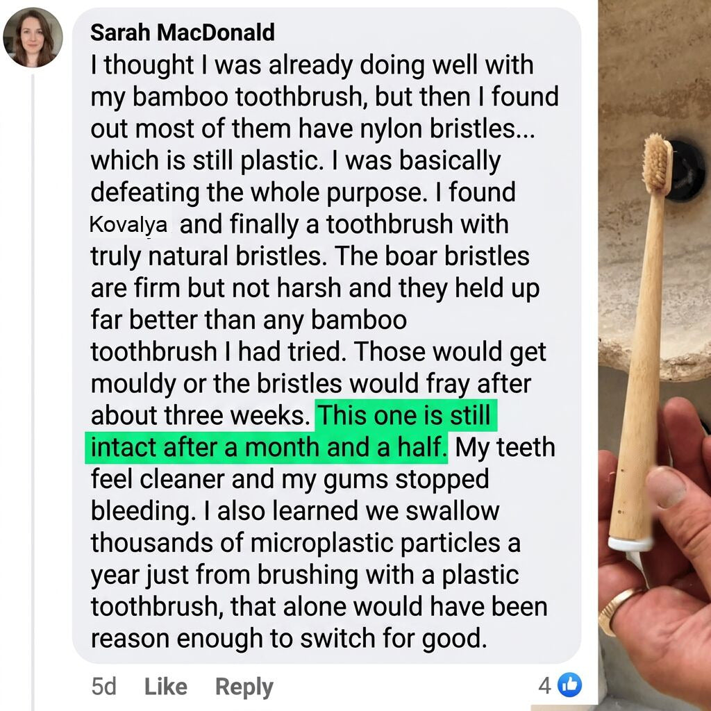 Customer experience with the natural toothbrush 2