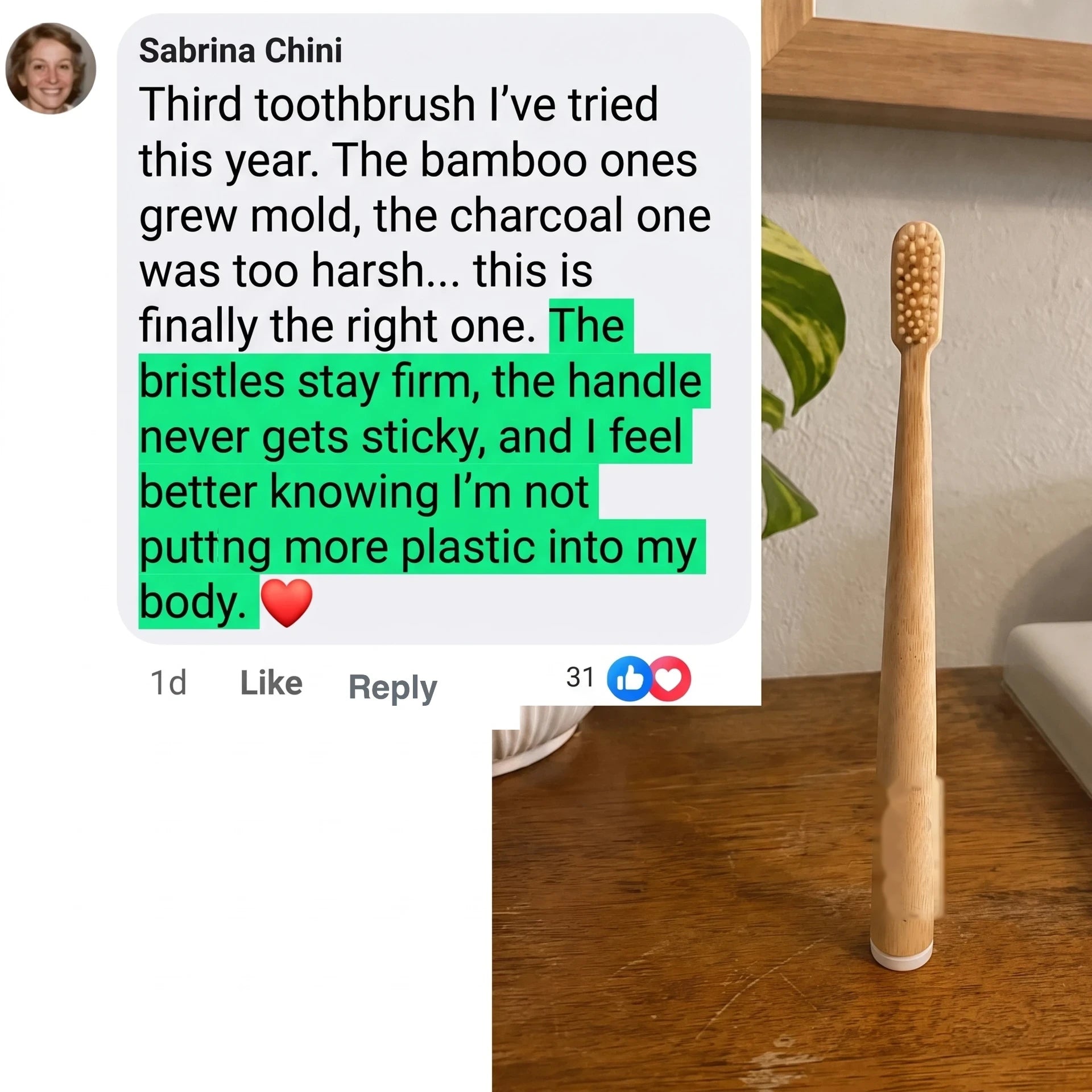 Customer experience with the natural toothbrush 5