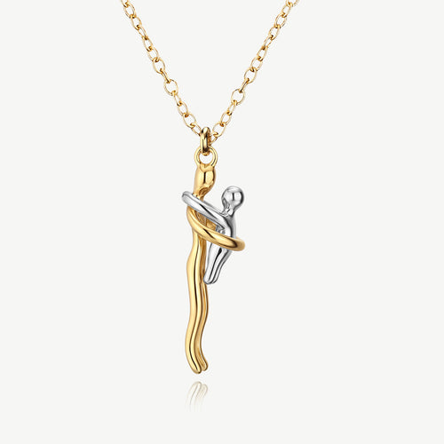 Hug Necklace worn