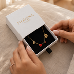 Collier initiale cœur, présentation