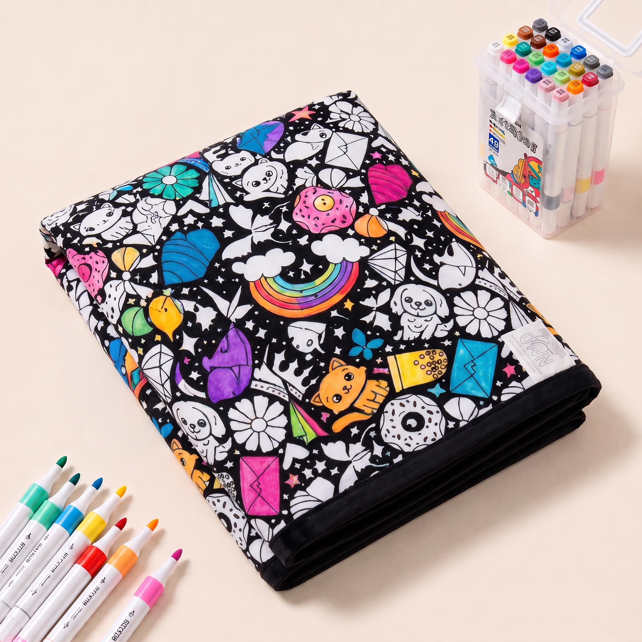 CuddleArt blanket – Animals pattern