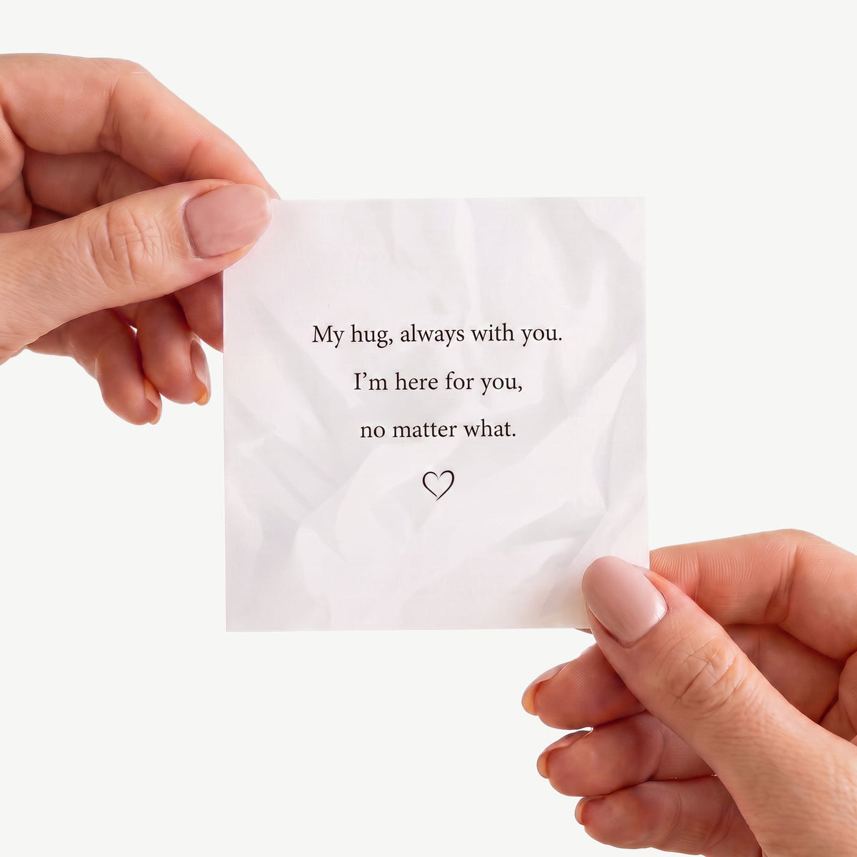 The message card that comes with every ring
