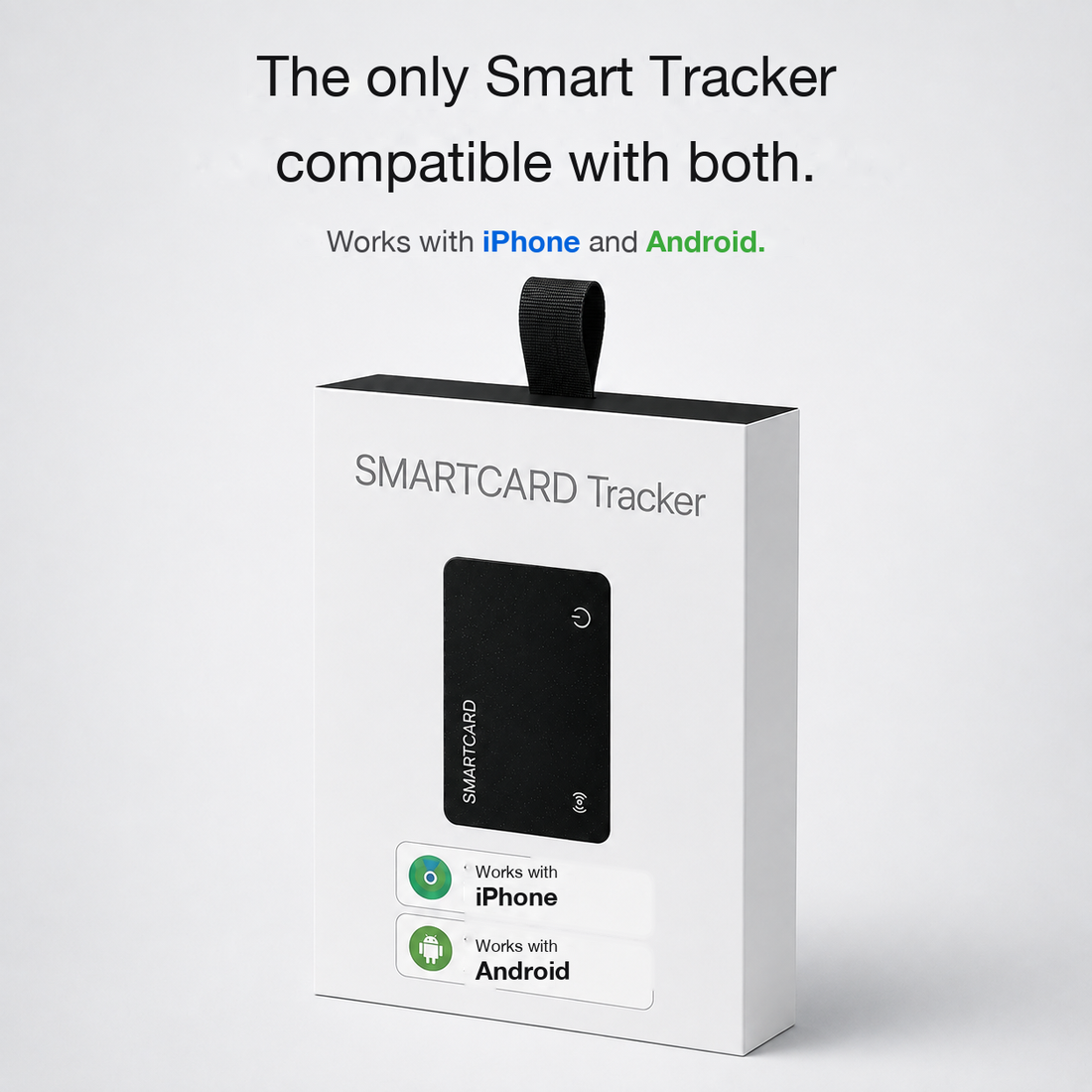 The only smart tracker compatible with iPhone and Android